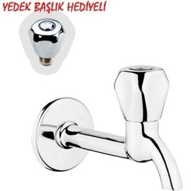 Resim Epilons Klasik Uzun Musluk + Musluk Kapak Takımı Hediyeli 