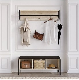 Resim Decormet Shana Ayakkabılık Travertine Beyaz 