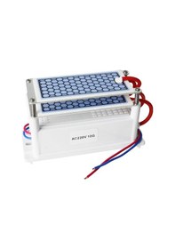 Resim Taşınabilir Seramik Ozon Jeneratörü İki Yapraklı Hava Temizleme Cihazı Sterilizasyon Aktif Oksijen Arıtma Cihazı 220v 10g 