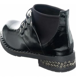 Resim Costo Shoes K406-5 Siyah Rugan Büyük Numara Kadın Botları 