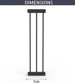 Resim Güvenlik Kapısı Uzatma Parçası 21 cm Siyah 