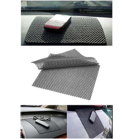 Resim Lorin Araç Torpido Kaydırmaz Ped Siyah 2 Adetli Set 25x30cm KF028 