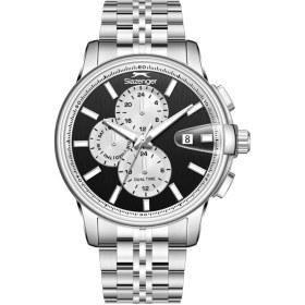 Resim Sl.09.2551.2.01 Fonksiyonlar Aktif Çelik Kasa 10 Atm Suya Dayanıklı Metalik Renk Erkek Kol Metalik 