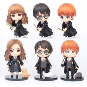 Resim NETAVANTAJ Harry Potter, Hermione, Ron Koleksiyon Figür Seti 6 Parça 