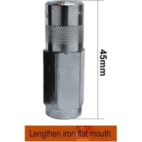 Resim Mingjin Shop 1 Demir Düz Stili Uzatın Patlamaya Dayanıklı Gres Tabancası Düz Başlı Veya Sivri Ağızlı Gres Tabancası Aksesuarları Tereyağı Yağı Ağız Gres Nipeli Tereyağı Tabancası Bağlantı Parçaları (Yurt Dışından) 