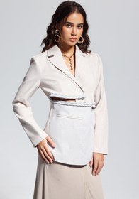 Resim Merrill Kesimli Asimetrik Blazer - M 