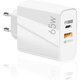 Resim Winex 65W Usba+Pd 33W Type-C Çift Çıkış Quickchar 3.0 Şarj Başlık 
