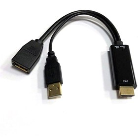 Resim Beek Hdmı Displayport (dp ) Adaptör, Hdmı Tip A Erkek Giriş, Dp Dişi Çıkış, Dp 1.2, 4kx2k@30hz Çö 