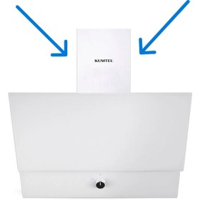 Resim Becenhouse Kumtel ve Luxell ve Bir ÇOk Markaya Uyumlu Davlumbaz BACA Sacı Parlak BEYAZ 