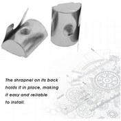 Resim Yaozixa M8 Çelik Şrapnel Somunu Blok, 40 Seri Alüminyum Profil Bağlantı Parçası, 20 Adet, Dayanıklı Ve Kolay Kurulum 