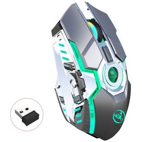 Resim Reedark Hxsj T30 Kablosuz 2.4g Usb Alıcı 5 Arka Aydınlatmalı Rgb Modu Mekanik Oyuncu Mouse 2400 DPI 