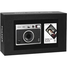 Resim İnstax Mini Evo Siyah Fotoğraf Makinesi Siyah Kutulu Special Box 