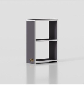 Resim Kenzlife Kitaplık Süper Ga 060*40*19 Gri 2 Katlı Tek Bölme Ofis Mutfak Banyo Dolabı Arkalıksız Çok Renkli 