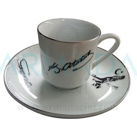 Resim Armada Cini Ar 673 Atatürk Altın Yaldızlı 2 Lı Porselen Fincan Ta 