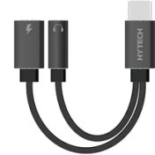 Resim Hytech HY-XO40 Gri Metal Typec To 3.5 Jack+Type-C Çevirici Gri 