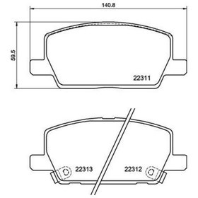 Resim Brembo P07012 - Ön Fren Balatası Opel Mokka 13 Chevrolet Trax 13 