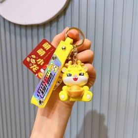 Resim Baijiafu2 Yıl Maskotu Karikatür Çekicilik Anahtarlık Kolye Bebek Karikatür Hediyeler (Yurt Dışından) 