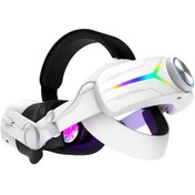 Resim Qwos Kafa Bandı Rgb Comfort Pil 12000mah Quest 3s İçin Sadece Aksesuar 