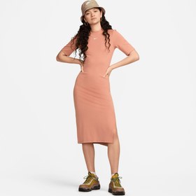 Resim Nike Sportswear Essential Kadın Kahverengi Elbise 
