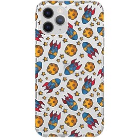 Resim Trihed Apple Iphone 11 Pro Uyumlu Şeffaf Telefon Kılıfı - Roket 