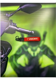 Resim Kırmızı Ducati Anahtarlık Modeli 
