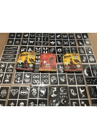 Resim 50 Sayfa Kına Deseni Ve 12 Tüp Golecha Kına Seti Görsel Rengi 