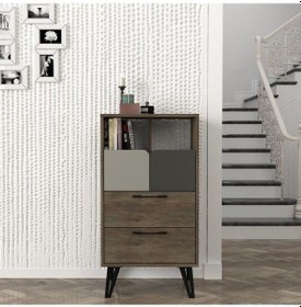 Resim Dekorister Borges Şifonyer Cura-Nehirkumu-Antrasit 