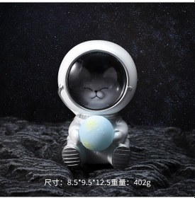 Resim Teltree Uzaylı Şekilli Led Masa Lambası - Ev Dekorasyonu İçin Modern Ve Şık Aydınlatma Beyaz 