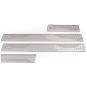 Resim Kia Rio 2 Hb Krom Kapı Eşik Koruması 4 Parça 2005-2011 