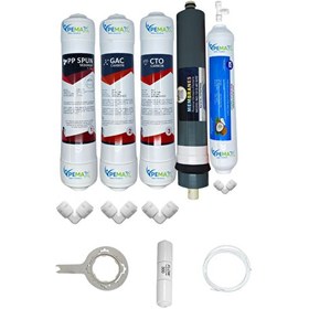 Resim Pemax Water Solutions Kapalı Kasa Su Arıtma Cihazlarına Ecomax 5'li Platinium Mebran Mineralli Tatlandırıcı 