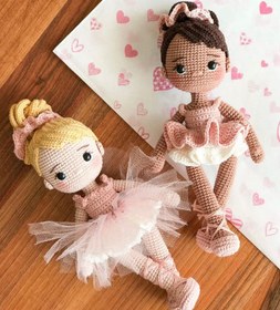 Resim Amigurumi Balerin Bebek - Esmer 