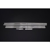 Resim Fiat Grande Punto Uyumlu Cam Çıtası 6 Parça 2005 Üzeri Paslanmaz Krom 