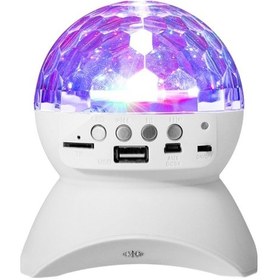 Resim Geeroyoo Bluetooth Hoparlör Led Dönen Kristal Küre, Kablosuz Parti Işıkları & Disko Bas Ses Usb/aux/tf Çalma Sahne Aydınlatma Jzr-gy 