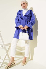 Resim VOLT CLOTHİNG Kadın Fırfırlı Bağlamalı Kimono 
