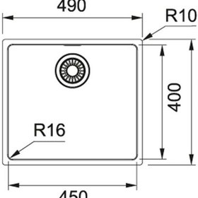 Resim Franke Maris Mrx 110-45 Paslanmaz Çelik Eviye 