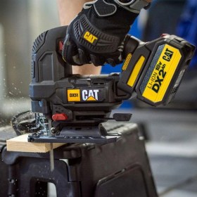 Resim Cat DX51BC 18VOLT 2.0AH Li-Ion Tek Akülü Profesyonel Kömürsüz Dekupaj Testere 