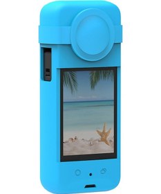 Resim Cbtx Insta360 One X3 Yumuşak Kollu Panoramik Kamera Toz Geçirmez Kabuk-ox3-gjt-bk Silikon Silikon Koruyucu Kılıf-mavi 