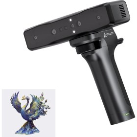 Resim 3D Baskı Için Creality Otter Lite 3D Tarayıcı, Kablosuz El Tipi Tarayıcı, 0,05 mm Doğruluk, Sarsıntı Önleyici Takip, 30 Fps'ye Kadar Hız, 20-2000 mm Arası Nesneler Için 24 Bit Tam Renkli Tarama 