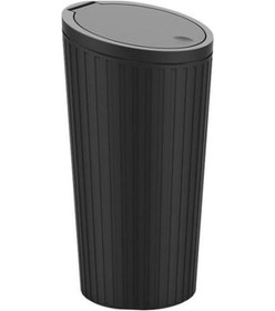 Resim Novahub Siyah Araba Çöp Tenekesi Kapaklı Büyük Kapasiteli Basın Sızdırmaz Evrensel Suv Kamyon Oto Merk Dayama Oto İç Aksesuar Dğ. 56589512 