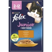 Resim Felix Tavuk Etli Yavru Kedi Yaş Mama 85 G 