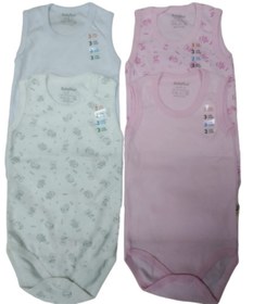 Resim Babytoo Bebek Baskılı Ve Düz 4lü Zıbın Seti 0-36 Ay 
