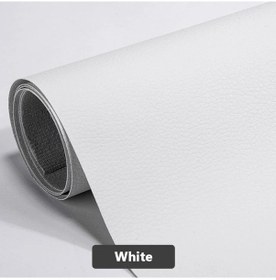 Resim Kendinden Yapışkanlı Deri Kanepe Tamir Yama Mobilya Masa Sandalye Etiket Koltuk White 20x30cm 