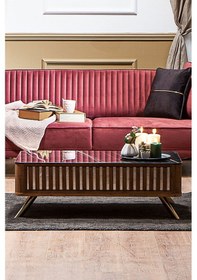 Resim Modalife Demre Orta Sehpa Salon Oturma Odası Ceviz 