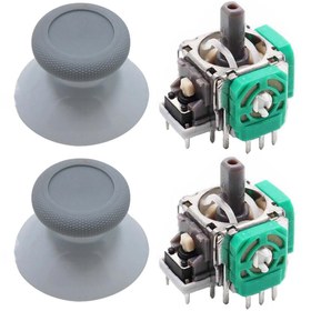 Resim XBOX One Analog Motor Topuz Seti 2+2 One - One S\u002FX - Series S\u002FX Uyumlu Gri 