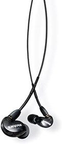 Resim Shure SE215 PRO Kablolu Kulaklıklar - Profesyonel Ses İzolasyonlu Kulaklıklar, Net Ses ve Derin Bas, Tek Dinamik Mikro Sürücü, Kulak Monitöründe Güvenli Oturma, artı Taşıma Çantası ve Fit Kiti - Siyah 