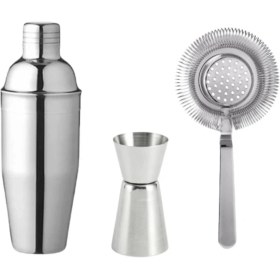 Resim Coffeein 3'lü Avantajlı Shaker Jigger ve Bar Süzgeci Set 