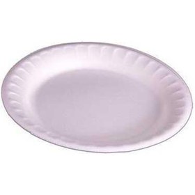 Resim Köpük Tabak 21 Cm 100 Adet beyaz 