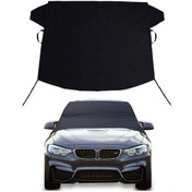 Resim Jeehugo Büyük Boy 220x140cm Siyah 600d Oksford Kumaş Araç Camı Kar/yağmur Engeli - Isı Sağlama Ve Su Geçirmezlik Özelliği 