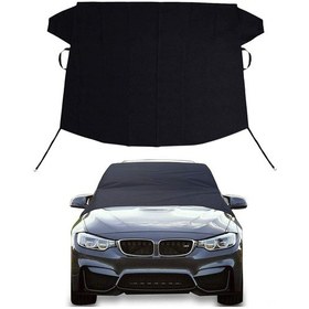 Resim Jeehugo Büyük Boy 220x140cm Siyah 600d Oksford Kumaş Araç Camı Kar/yağmur Engeli - Isı Sağlama Ve Su Geçirmezlik Özelliği 