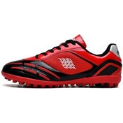 Resim Snapbuy Blue Ocean Spor Futbol Ayakkabısı Krampon Siyah - Kırmızı 